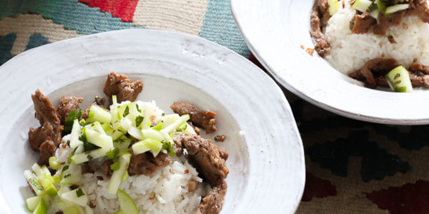 Jamaican Jerk Spiced Seitan with Coconut Jasmine Rice Jamaican Jerk Spiced Seitan with Coconut Jasmine Rice