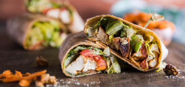 368 173 vegan smokytofucaesarwrapwithtomatoandcarrotraisinslaw hero