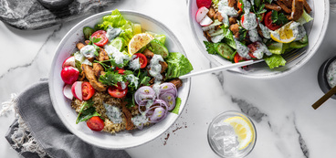 368 173 vegan seitanshawarmabowlswithcherrytomatosalad hero