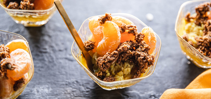 Coconut Turmeric Brown Rice Bowls with Clementines