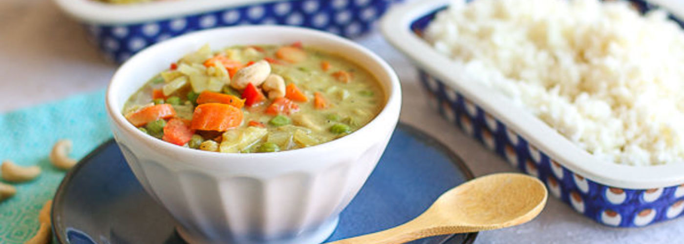 Cashew Korma with Cauliflower Rice