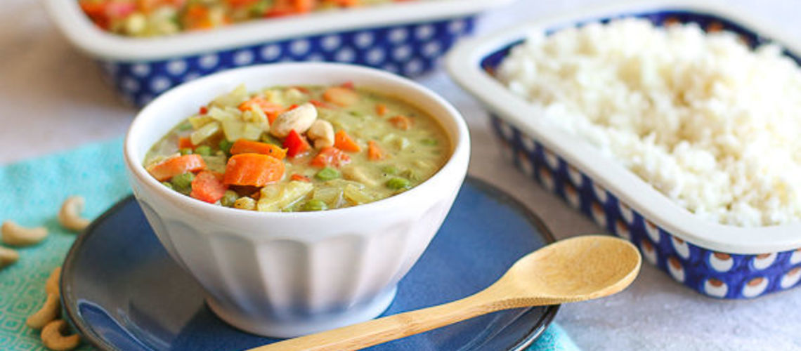 Cashew Korma with Cauliflower Rice