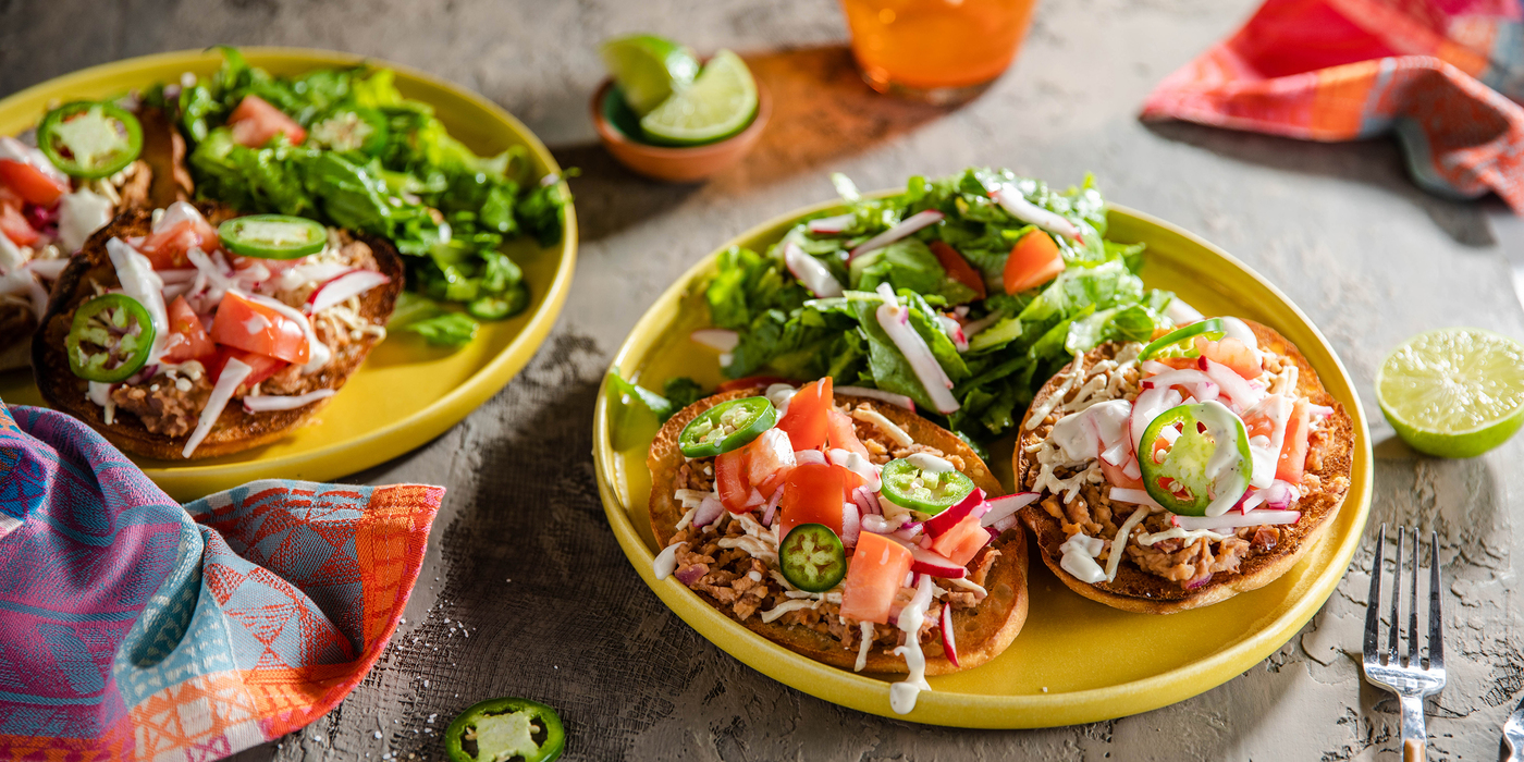 Mexican Molletes with Refried Beans & Pico de Gallo