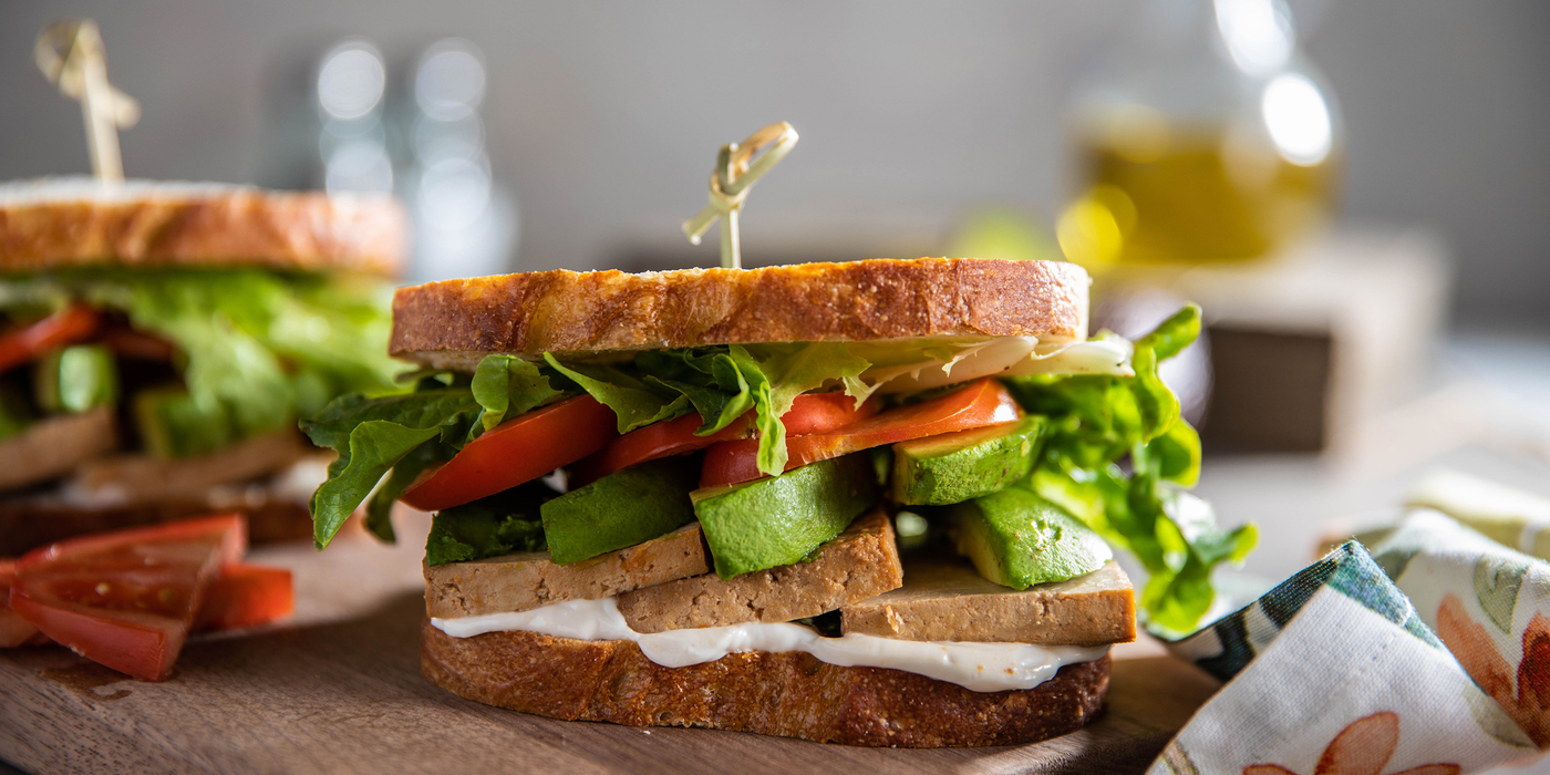 Tofu Sandwiches with Tomato, Lettuce & Avocado Tofu Sandwiches with Tomato, Lettuce & Avocado