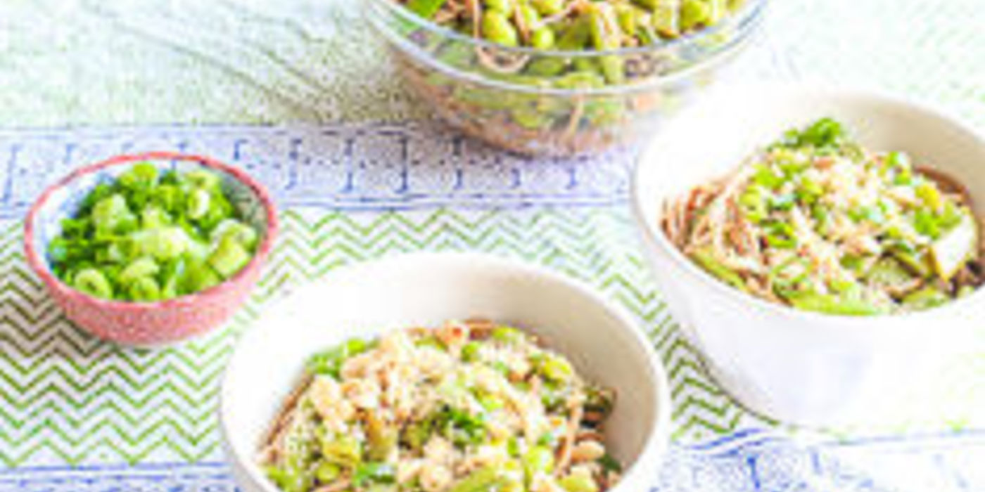 Cold Soba Noodles with Sesame and Snap Peas Cold Soba Noodles with Sesame and Snap Peas