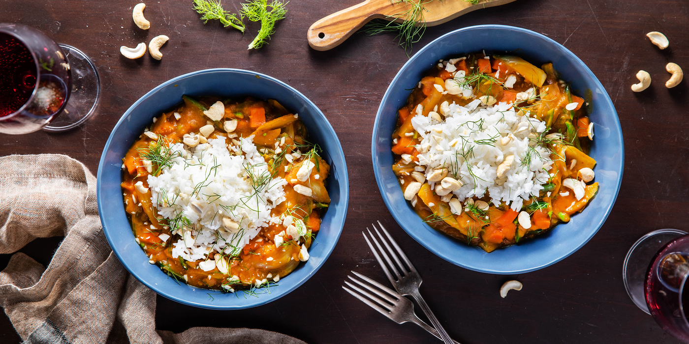 Pumpkin Coconut Curry with Fennel & Jasmine Rice Pumpkin Coconut Curry with Fennel & Jasmine Rice