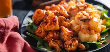 368 173 vegan korean bbq cauliflower with kimchi potato salad 3