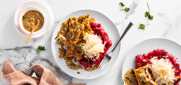 368 173 vegan mustardglazedtempehwithsmashedbeets horizontal