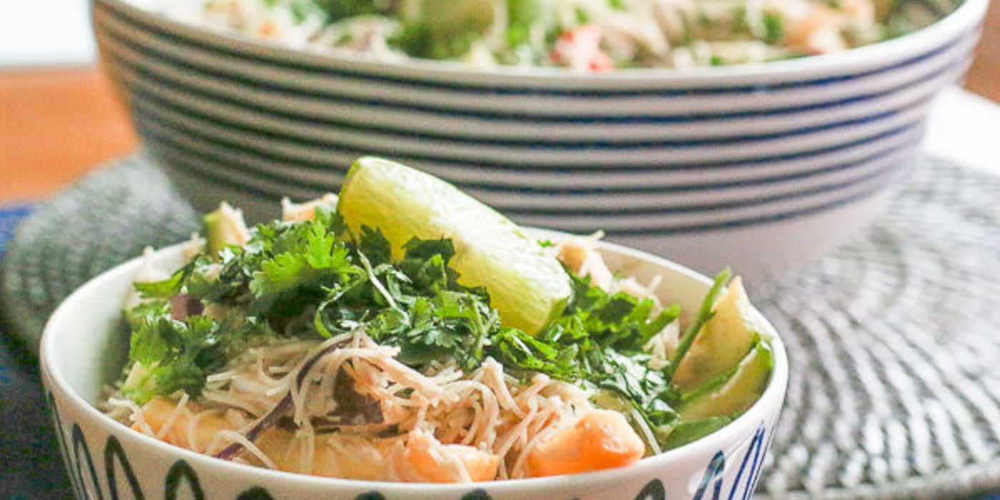 Vegetable Pad Thai with Fresh Coconut Vegetable Pad Thai with Fresh Coconut