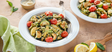368 173 vegan mintwalnutpestopennewithroastedzucchini horizontal