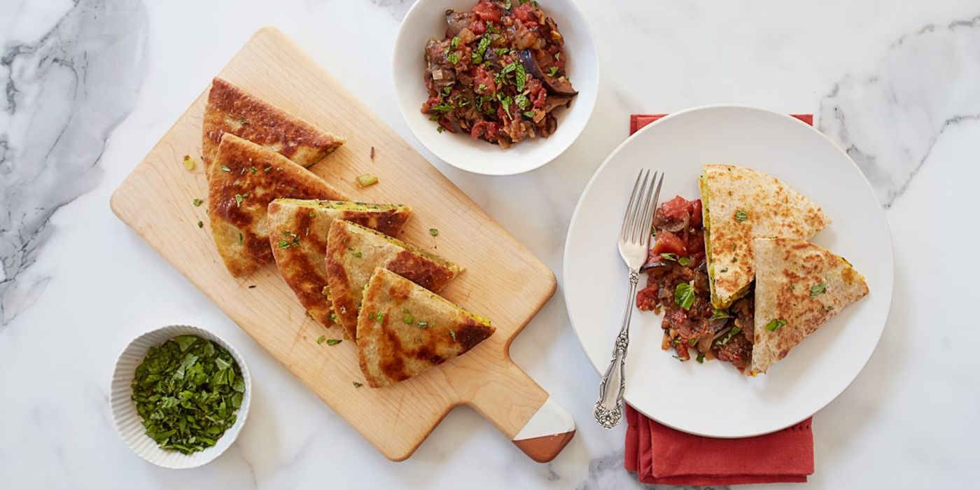 Aloo Paratha with Mustard Seed–Scented Eggplant Aloo Paratha with Mustard Seed–Scented Eggplant