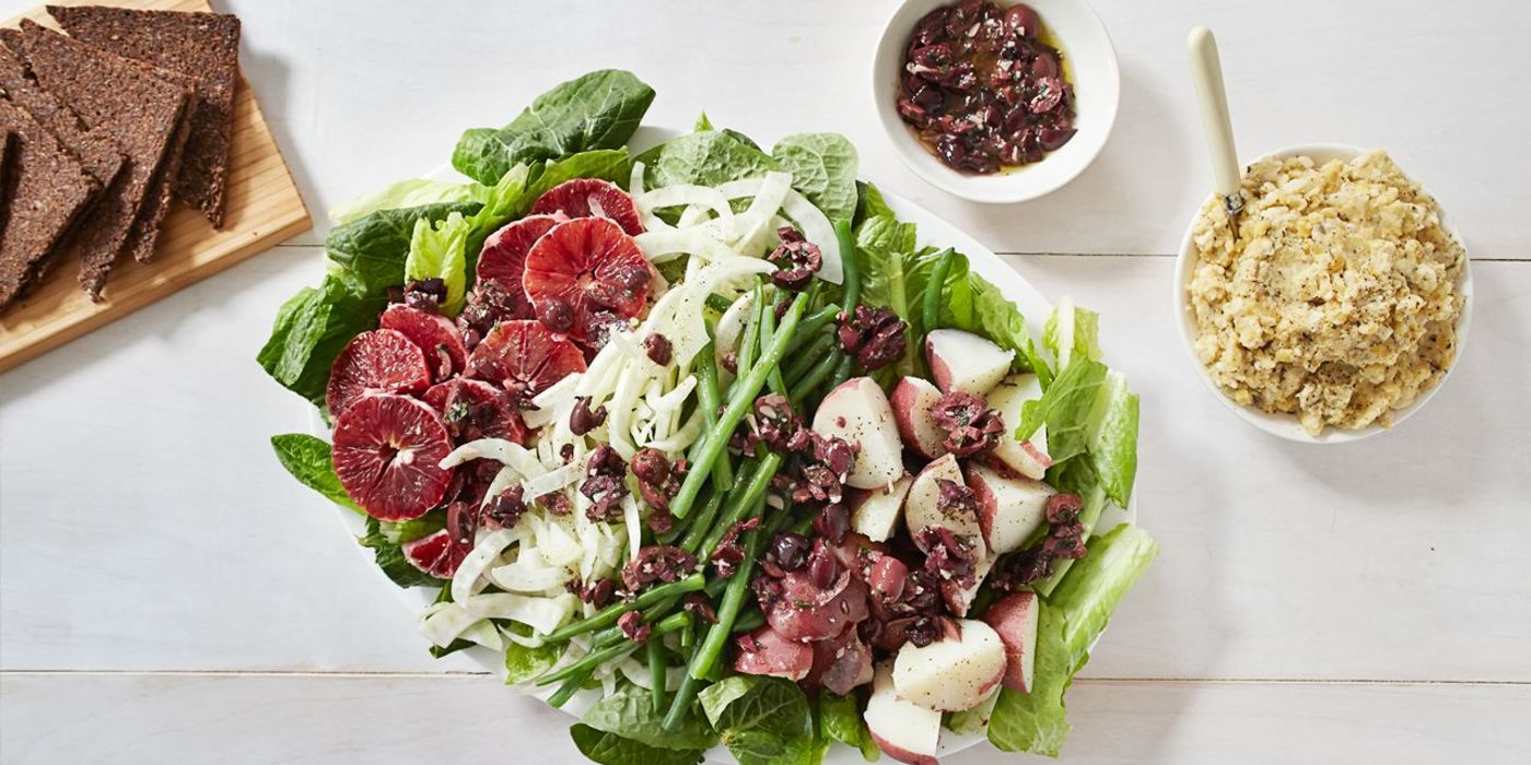Winter Niçoise Salad with Cashew–Split Pea Pâté Winter Niçoise Salad with Cashew–Split Pea Pâté