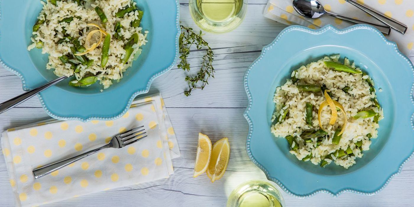 Lemon Asparagus Risotto with Fresh Thyme Lemon Asparagus Risotto with Fresh Thyme