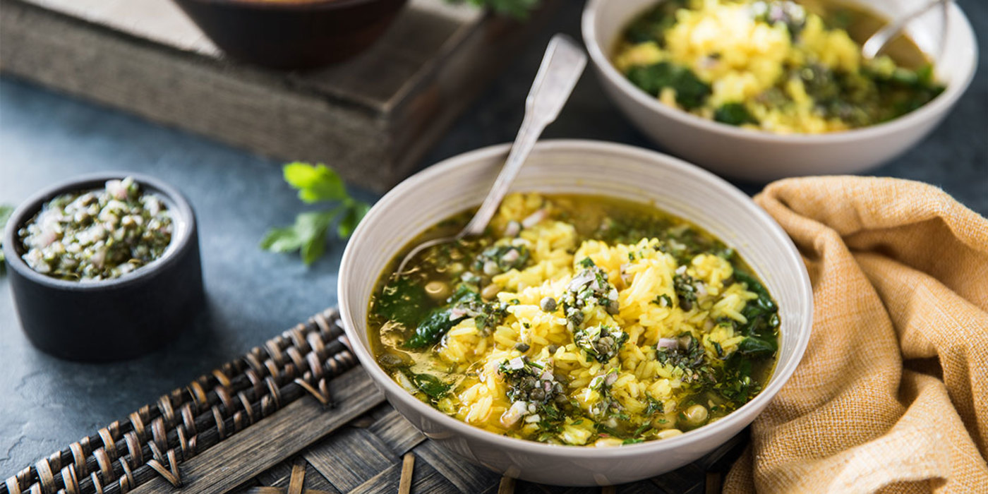 Spanish-Style White Bean Stew with Swiss Chard and Chimichurri Spanish-Style White Bean Stew with Swiss Chard and Chimichurri