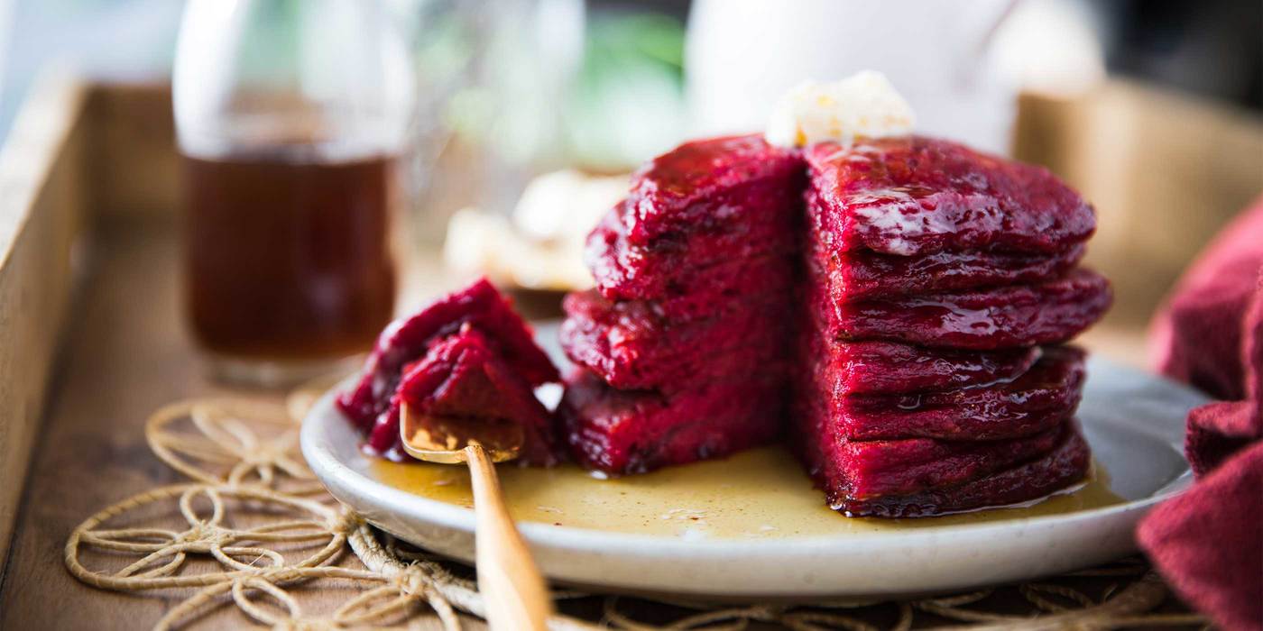 Beet Pancakes Beet Pancakes