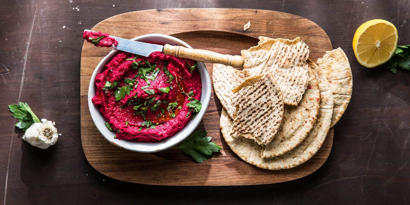 Beet Hummus with Lemon and Parsley Beet Hummus with Lemon and Parsley