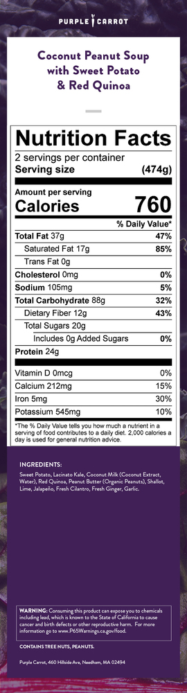 Nutrition label