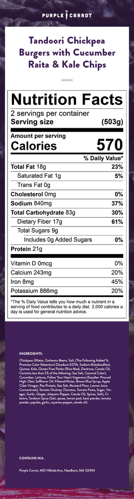 Nutrition label