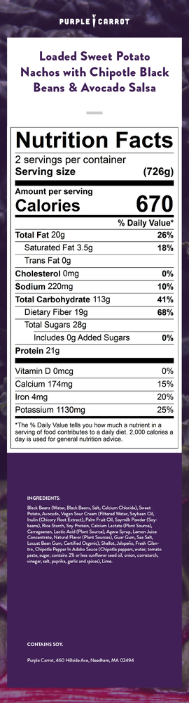 Nutrition label