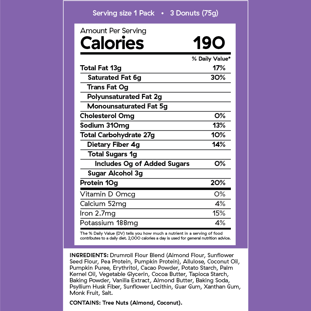 Nutrition label