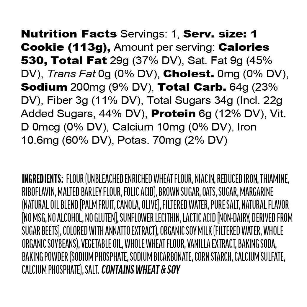 Nutrition label