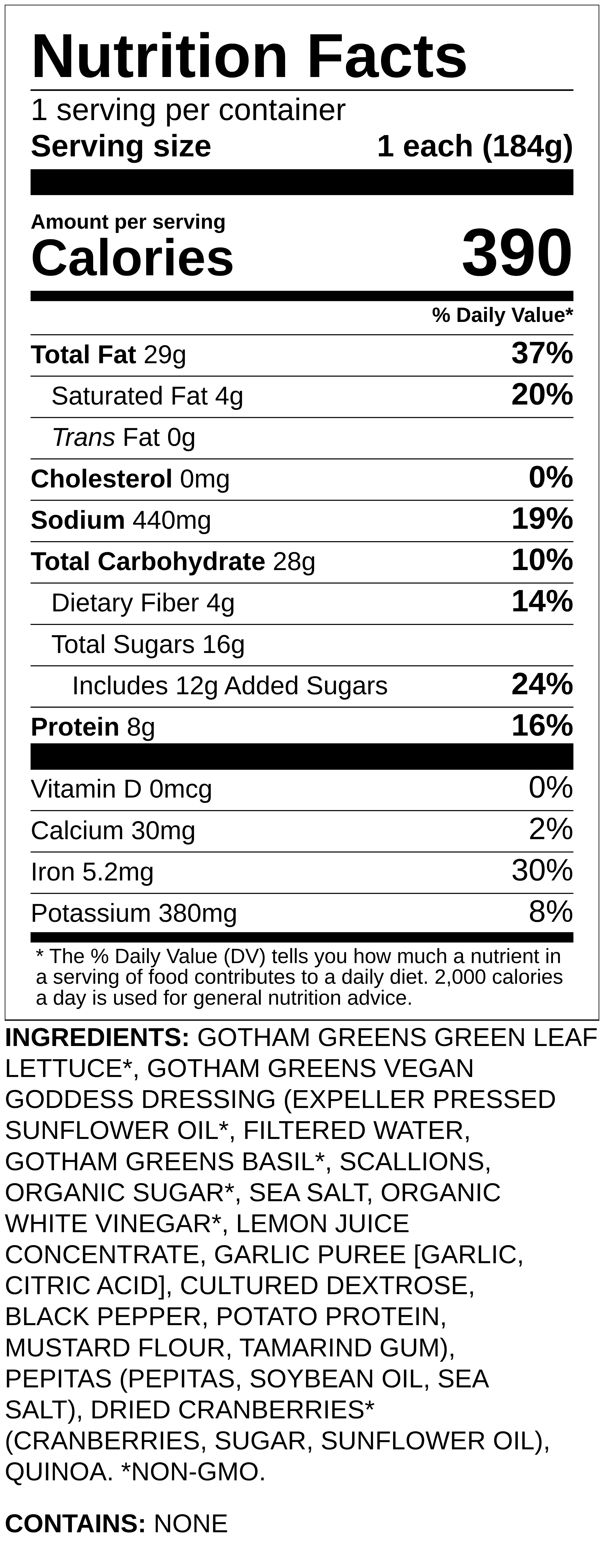 Gotham Greens' Green Goddess Salad | Plant-Based Recipes