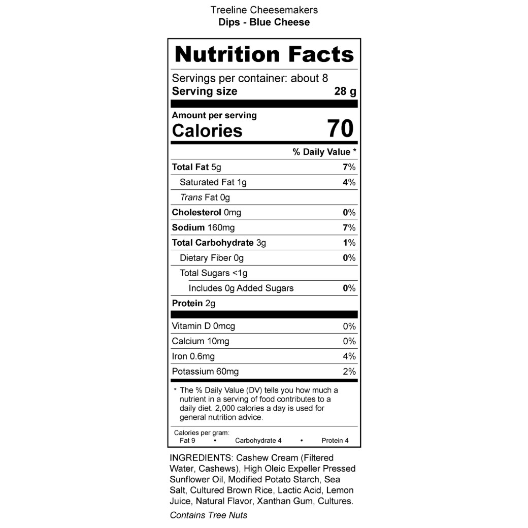 Nutrition label