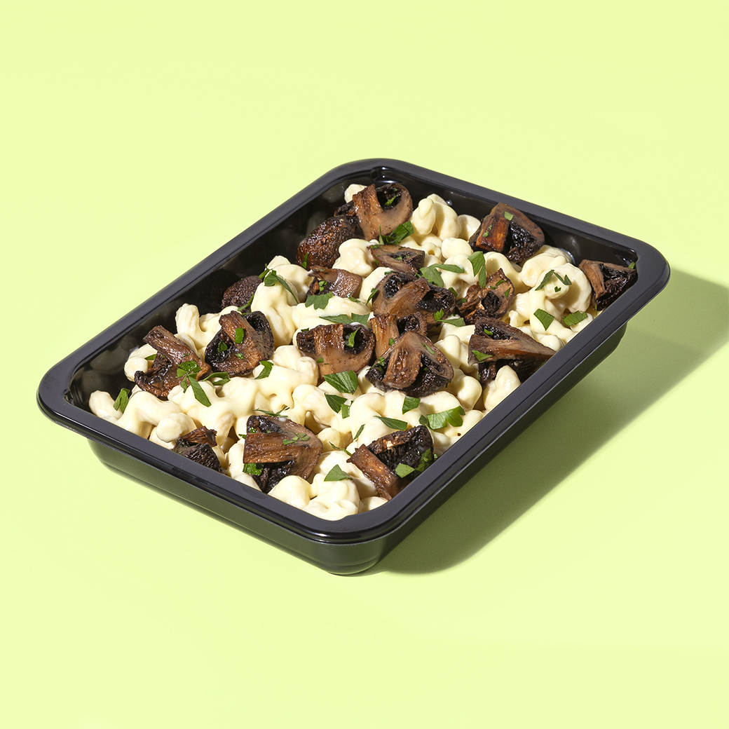 Mac N' Cheese with Cauliflower Cream & Truffled Mushroom