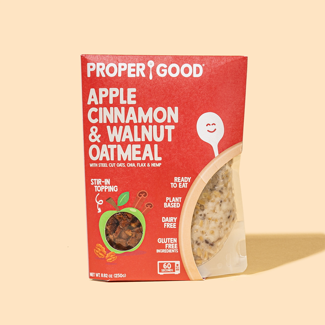 Apple Cinnamon & Walnut Oatmeal PlantBased Recipes