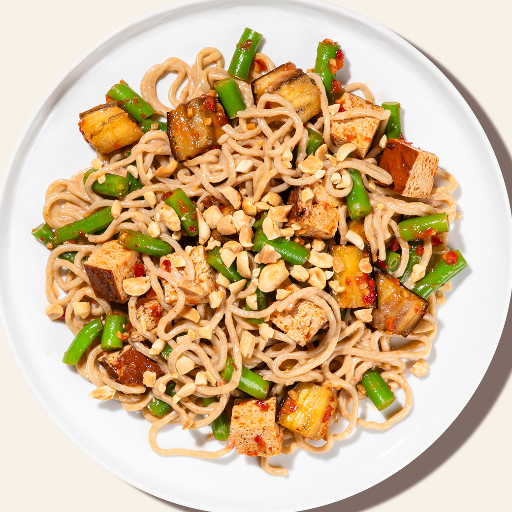 Peanut Tofu Ramen Bowl