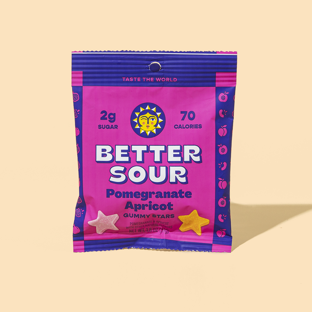 Pomegranate Apricot Gummy Stars