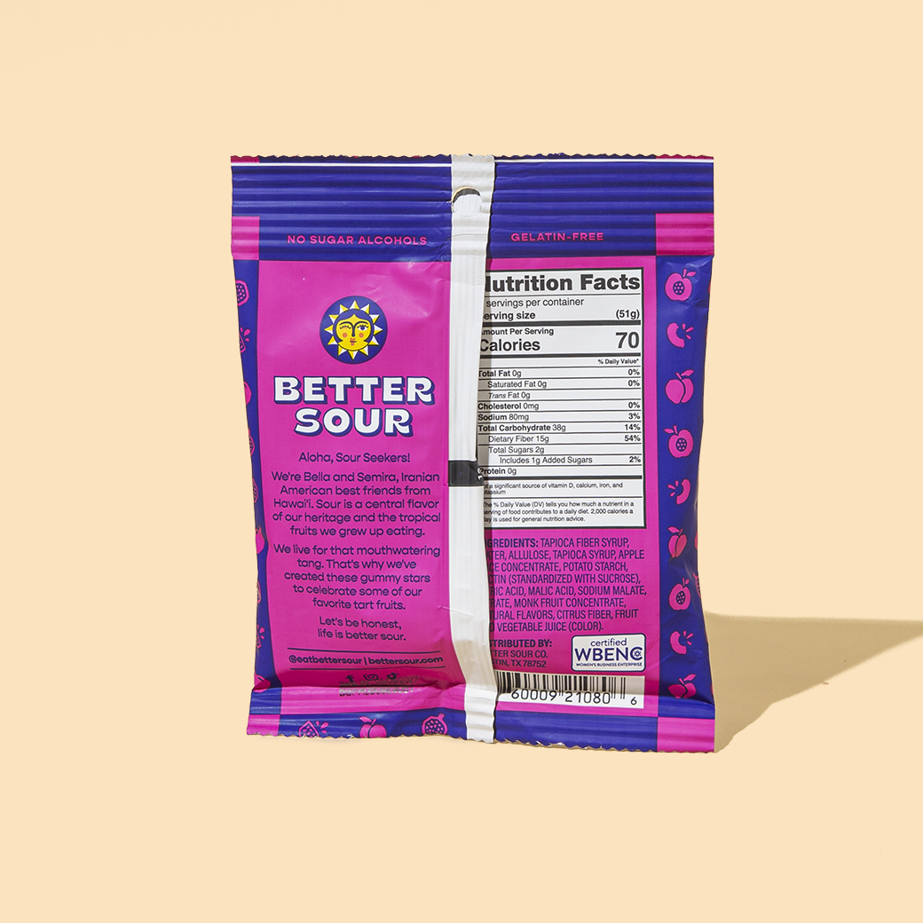 Pomegranate Apricot Gummy Stars