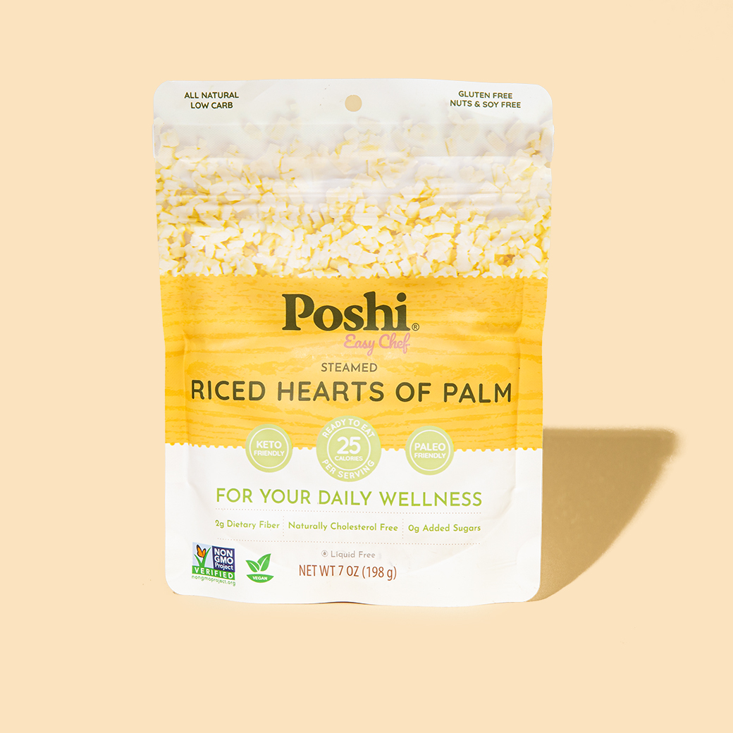 Riced Hearts of Palm