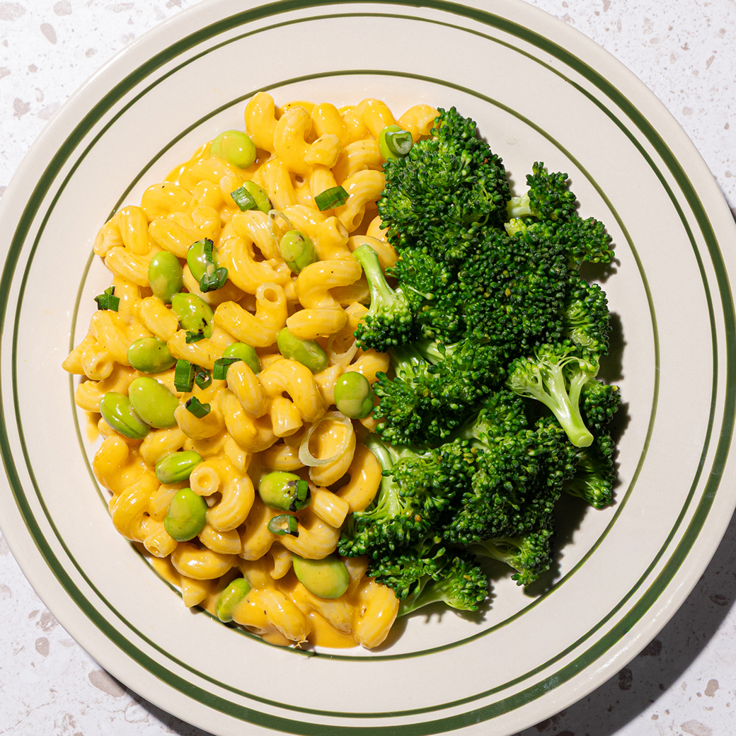 Edamame Mac & "Cheese"