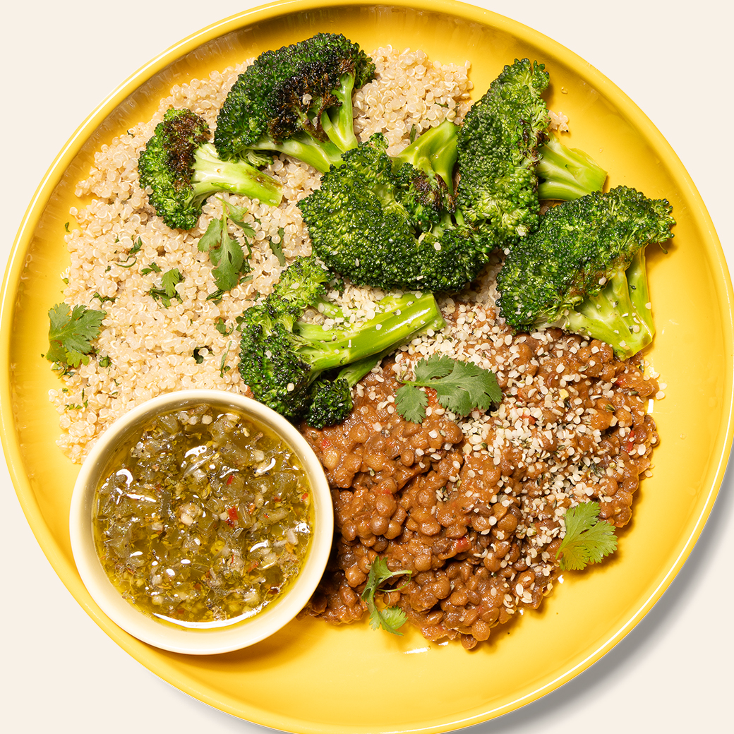 Chimichurri Lentil Bowls